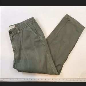 4 LOVE AND LIBERTY STRAIGHT LEG PANTS GREEN SIZE M